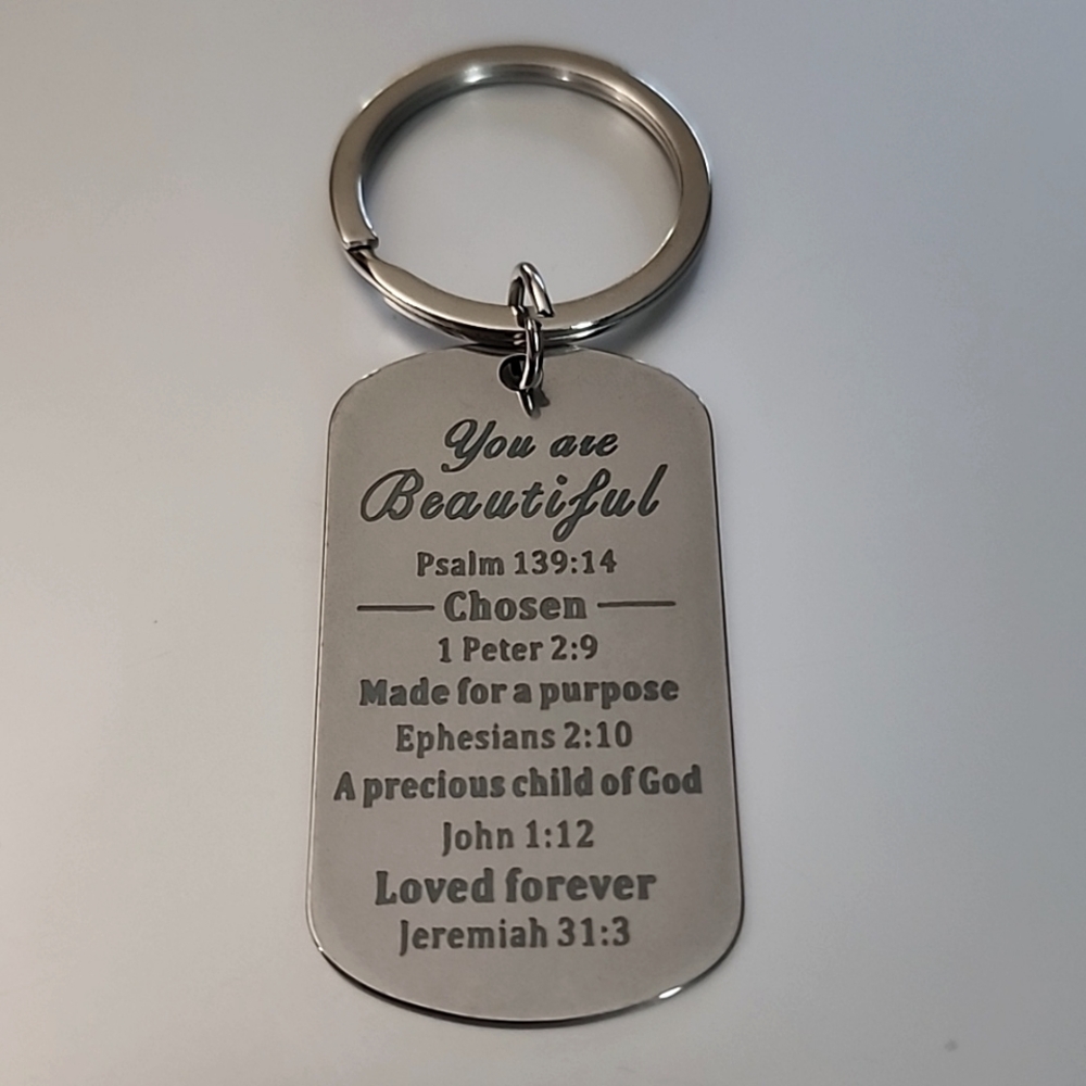 YOU ARE BEAUTIFUL Key Chain - Picture 1 of 3